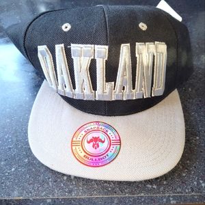 New Oakland Baseball Cap Bullbot Snapback Embroidered Lettering
